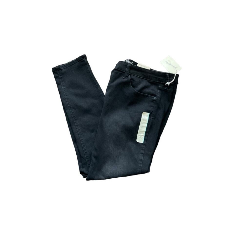 Universal Thread Jeans Black Denim‎ Mid-Rise Skinny Womens 18R New